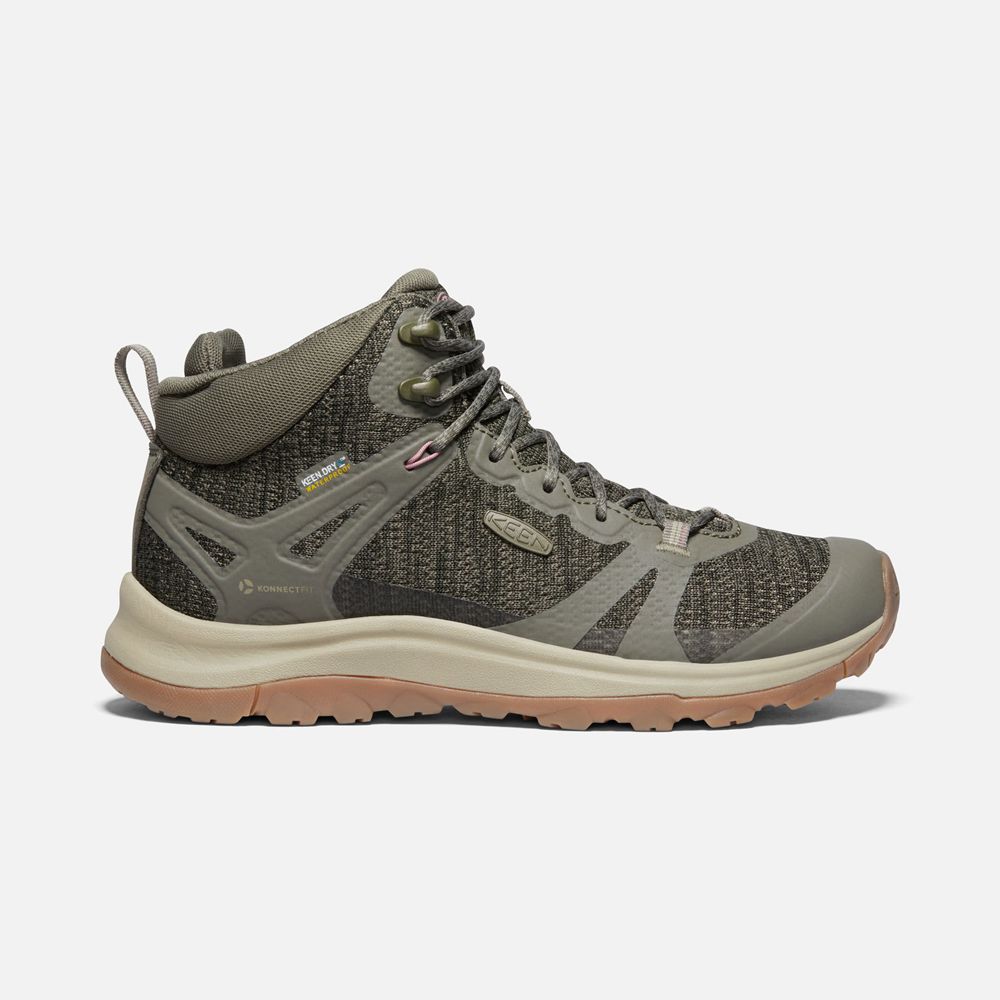 Bottes de Randonnée Keen Femme Vert Olive | Terradora Ii Waterproof | KRUMV-7825